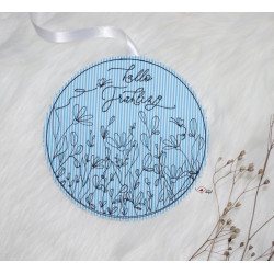 Stickdatei - Blumenwiese Kreis Doodle 2